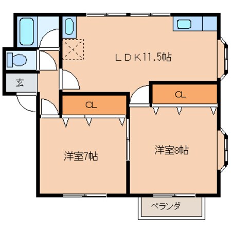 サウスロアヴェールの物件間取画像